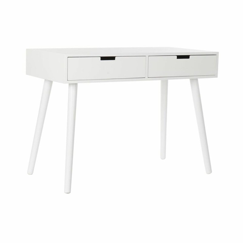 Bureau DKD Home Decor Blanc Gris foncé Bois de paulownia (100 x 50 x 74 cm) - Acheter à 140,09 € seulement chez Collector's Bout