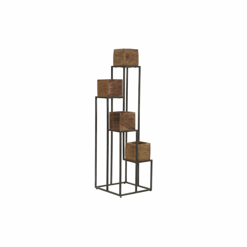 Cache-pot DKD Home Decor Métal Bois de manguier (40 x 40 x 140 cm) - Acheter à 154,73 € seulement chez Collector's Boutique