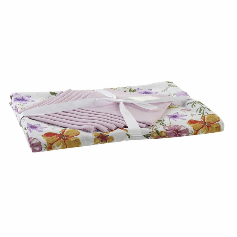 Nappe et serviettes de table DKD Home Decor Coton (25 x 26 x 0,5 cm) (150 x 250 x 0.5 cm) - Acheter à 21,38 € seulement chez Col