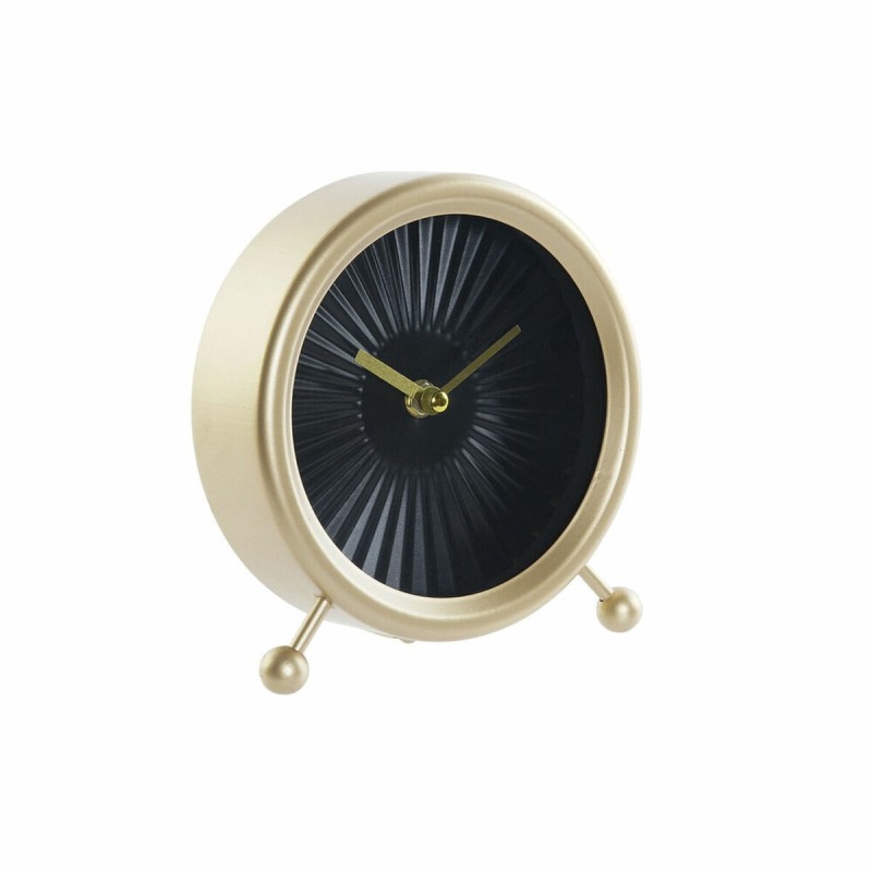 Horloge de table DKD Home Decor Noir Fer Doré (17 x 6 x 18 cm) - Acheter à 11,64 € seulement chez Collector's Boutique