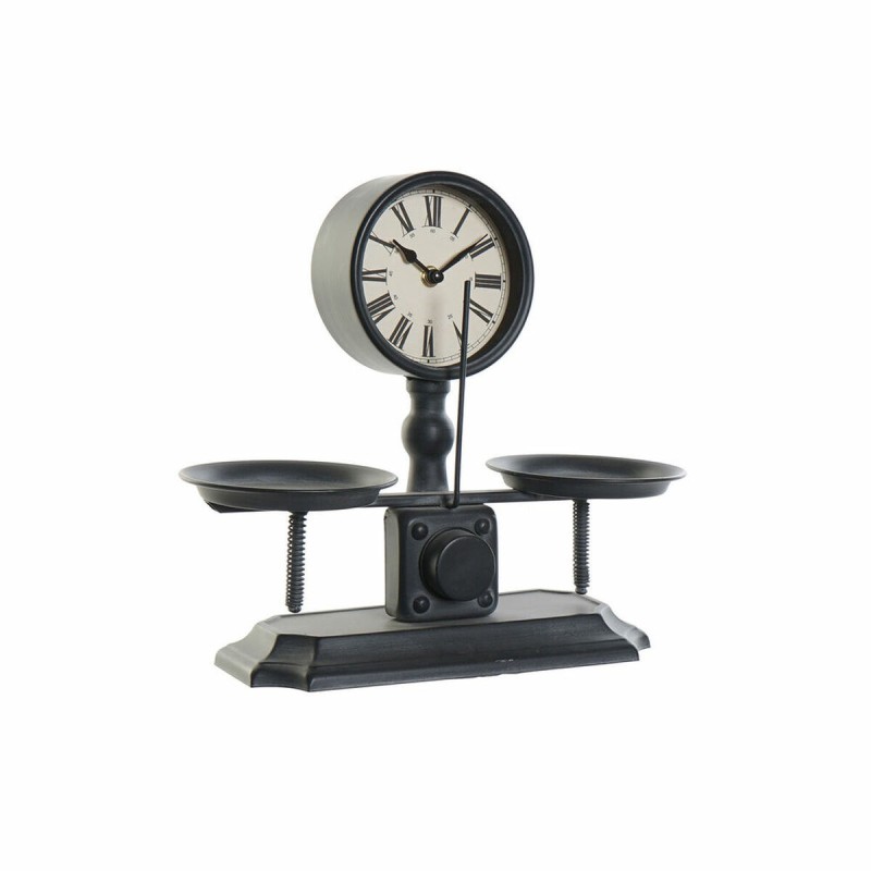 Horloge de table DKD Home Decor Verre Noir Fer (34 x 13 x 30.5 cm) - Acheter à 33,30 € seulement chez Collector's Boutique