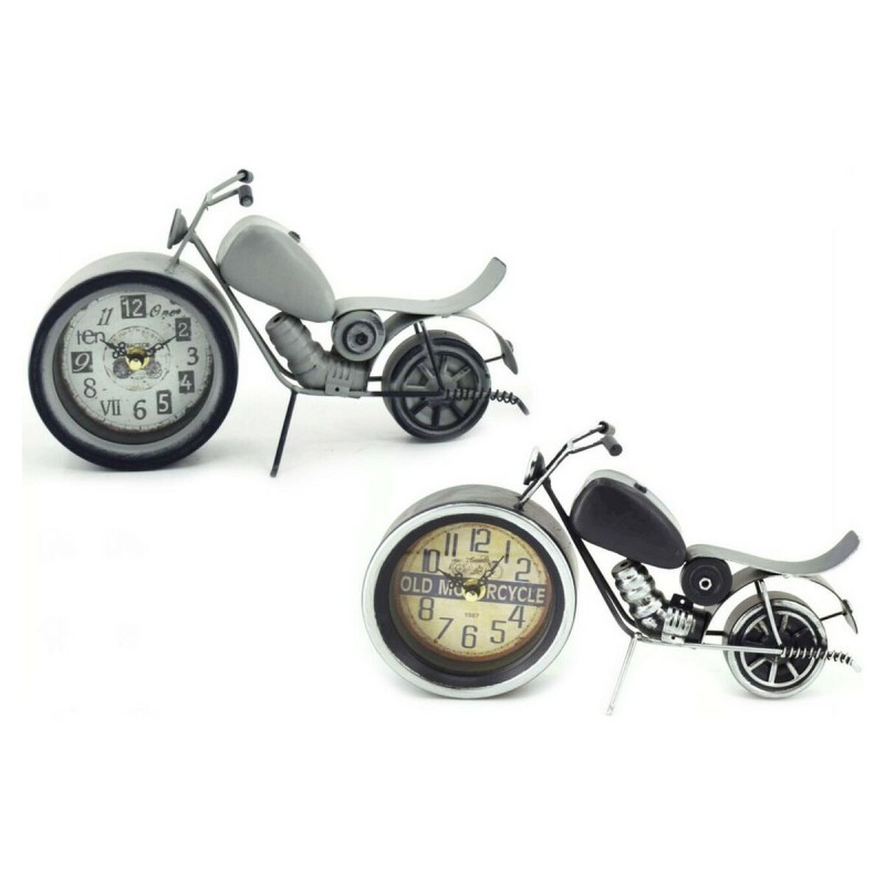 Horloge de table DKD Home Decor Noir Gris Fer (29.5 x 7.5 x 17 cm) (2 pcs) - Acheter à 40,68 € seulement chez Collector's Boutiq