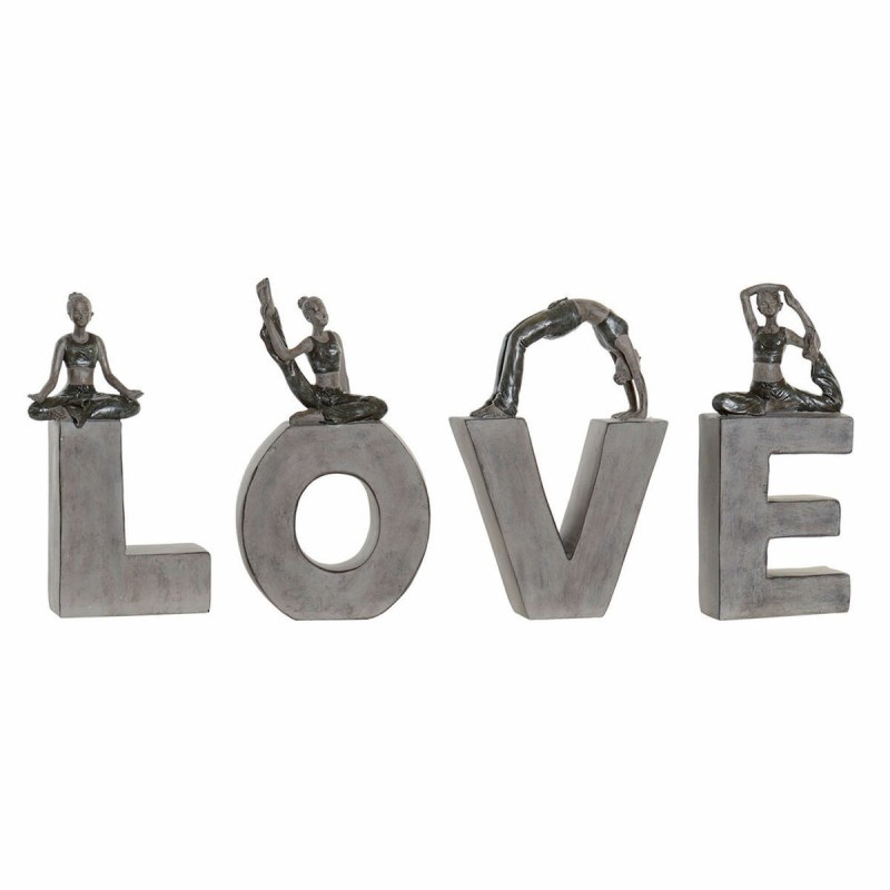 Figurine Décorative DKD Home Decor Love Résine (13 x 6 x 23 cm) (40 x 4 x 22 cm) (4 pcs) - Acheter à 46,72 € seulement chez Coll