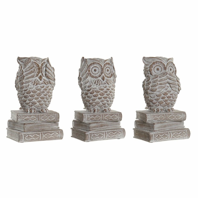 Figurine Décorative DKD Home Decor Résine Hibou (3 pcs) (11 x 11 x 20 cm) - Acheter à 35,03 € seulement chez Collector's Boutiqu