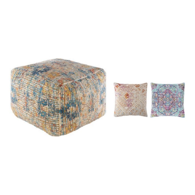 Pouf DKD Home Decor Multicouleur Jute (40 x 40 x 40 cm) (2 pcs) - Acheter à 87,77 € seulement chez Collector's Boutique