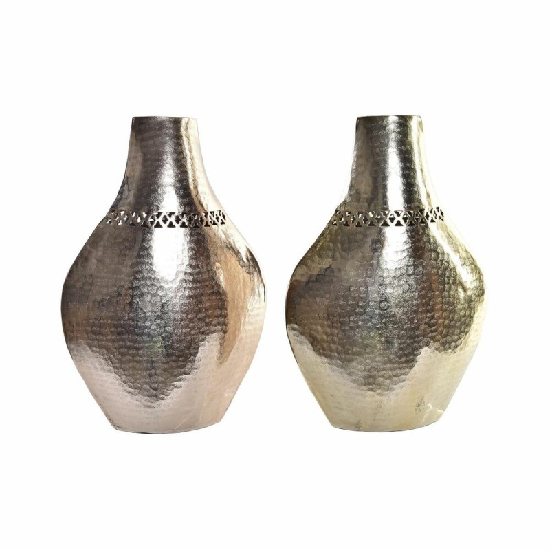 Vase DKD Home Decor Cuivre Doré Aluminium Arabe (28 x 11 x 41 cm) (2 Unités) - Acheter à 57,85 € seulement chez Collector's Bout