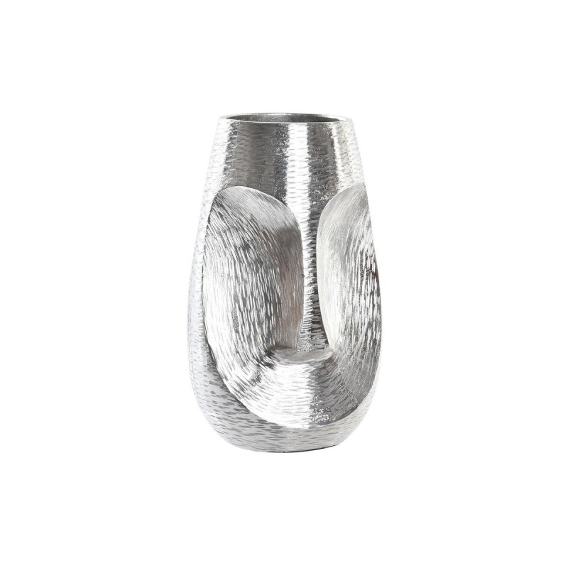 Vase DKD Home Decor Visage Argenté Aluminium Moderne (19 x 19 x 31 cm) - Acheter à 41,35 € seulement chez Collector's Boutique