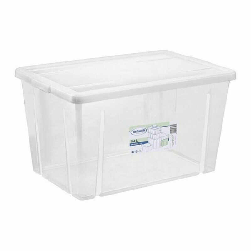 Boîte de rangement avec couvercle Tontarelli 54 L Transparent (59 X 39 x 33 cm) - Acheter à 16,70 € seulement chez Collector's B