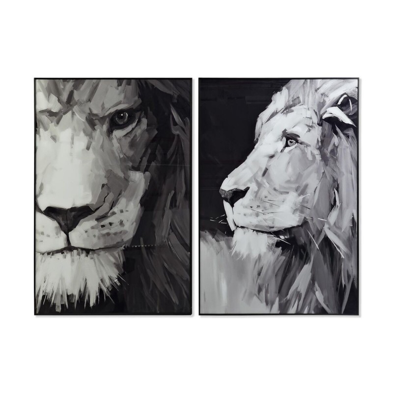 Cadre DKD Home Decor Lion Colonial (80 x 4 x 120 cm) (2 Unités) - Acheter à 184,73 € seulement chez Collector's Boutique