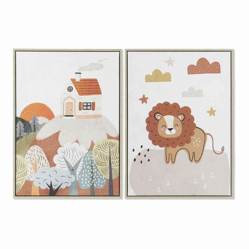 Cadre DKD Home Decor Enfant (53 x 4,5 x 73 cm) (2 Unités) - Acheter à 51,60 € seulement chez Collector's Boutique