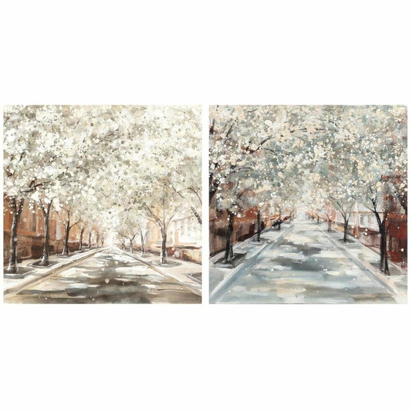 Cadre DKD Home Decor Arbres (100 x 3,7 x 100 cm) (2 Unités) - Acheter à 143,18 € seulement chez Collector's Boutique