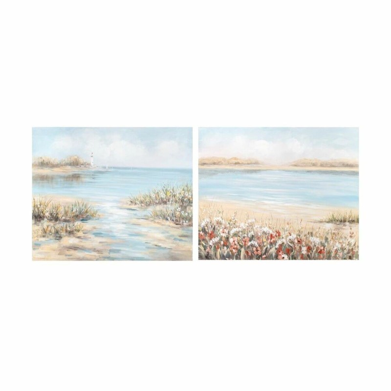 Cadre DKD Home Decor Plage méditerranéen (100 x 3,7 x 80 cm) (2 Unités) - Acheter à 119,15 € seulement chez Collector's Boutique