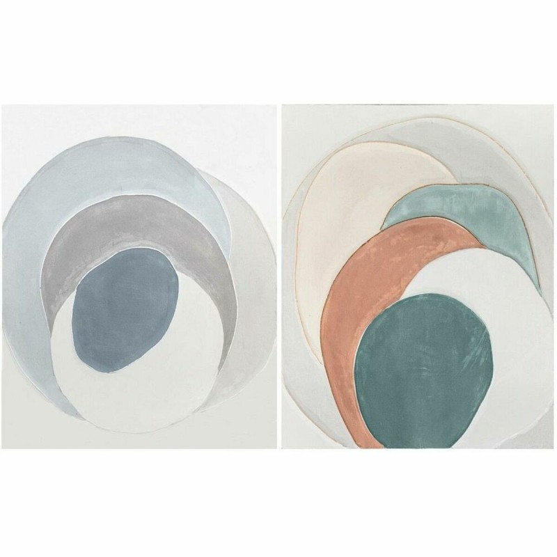 Cadre DKD Home Decor Moderne Cercles (80 x 3,7 x 100 cm) (2 Unités) - Acheter à 119,84 € seulement chez Collector's Boutique