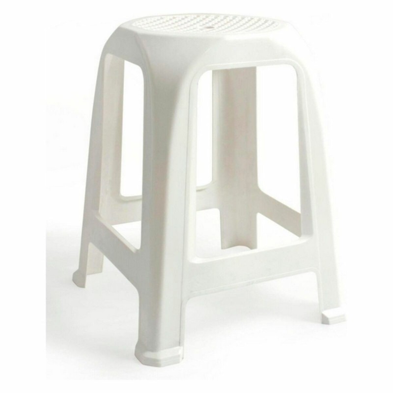 Tabouret Aroa Plastique Blanc (26 x 26 x 47 cm) - Acheter à 4,81 € seulement chez Collector's Boutique