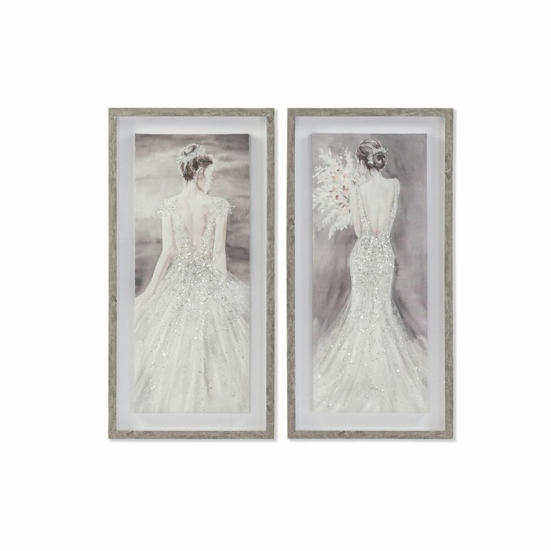 Cadre DKD Home Decor Femme (40 x 3,8 x 80 cm) (2 Unités) - Acheter à 74,12 € seulement chez Collector's Boutique