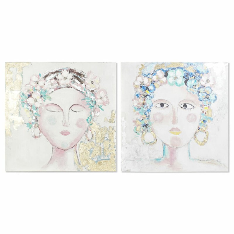 Cadre DKD Home Decor Femme (100 x 3,5 x 100 cm) (2 Unités) - Acheter à 119,05 € seulement chez Collector's Boutique