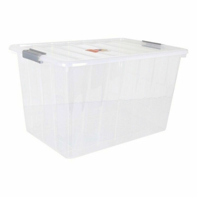 Boîte de rangement avec couvercle Thais 80 L Transparent - Acheter à 19,02 € seulement chez Collector's Boutique