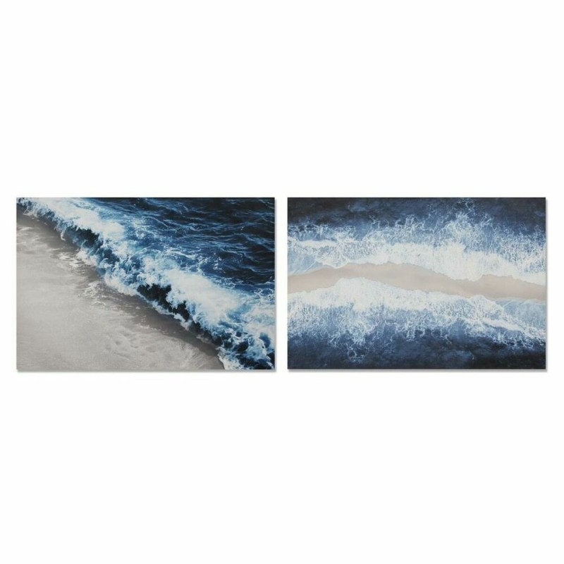 Cadre DKD Home Decor Plage méditerranéen (120 x 2,8 x 80 cm) (2 Unités) - Acheter à 56,94 € seulement chez Collector's Boutique