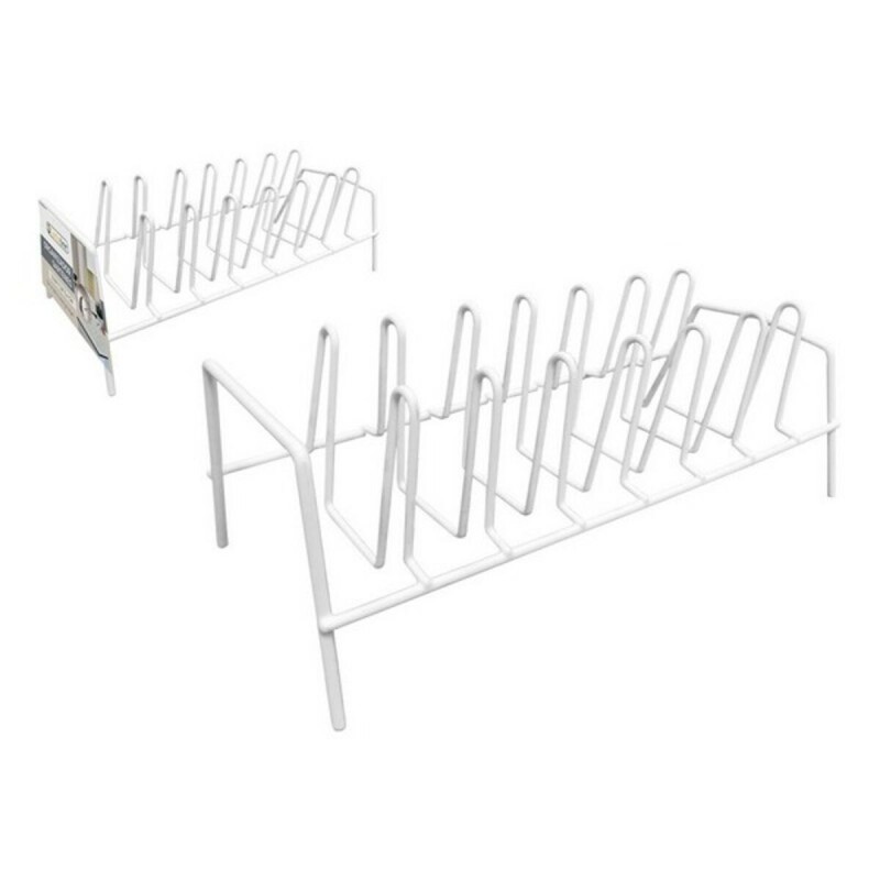 Organisateur pour poêles Confortime Métal Blanc (35,8 x 17,2 x 13,4 cm) - Acheter à 5,09 € seulement chez Collector's Boutique