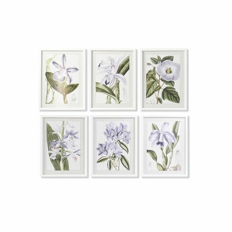 Cadre DKD Home Decor Fleurs (40 x 2 x 54 cm) (6 Unités) - Acheter à 165,19 € seulement chez Collector's Boutique