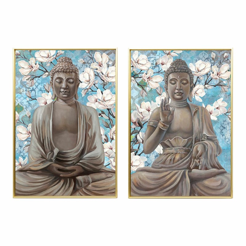 Cadre DKD Home Decor Buda Oriental (51,5 x 3,5 x 71,5 cm) (2 Unités) - Acheter à 61,48 € seulement chez Collector's Boutique