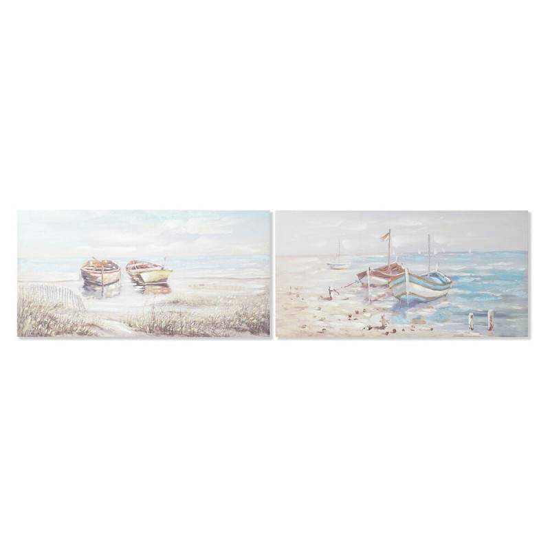 Cadre DKD Home Decor Plage méditerranéen (120 x 3 x 60 cm) (2 Unités) - Acheter à 81,30 € seulement chez Collector's Boutique