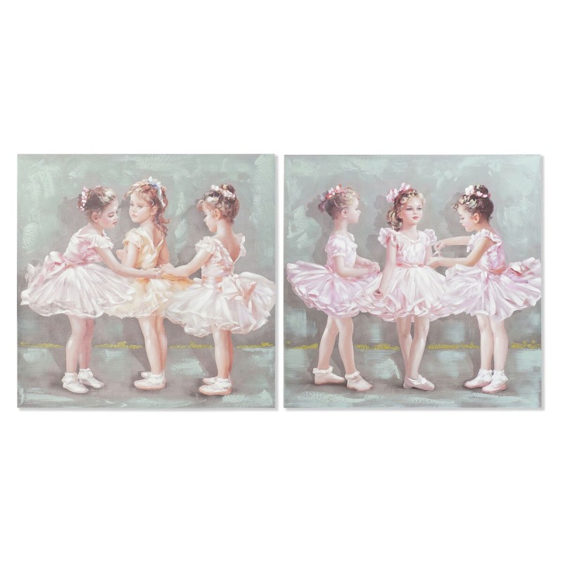 Cadre DKD Home Decor Ballet (80 x 3 x 80 cm) (2 Unités) - Acheter à 56,66 € seulement chez Collector's Boutique