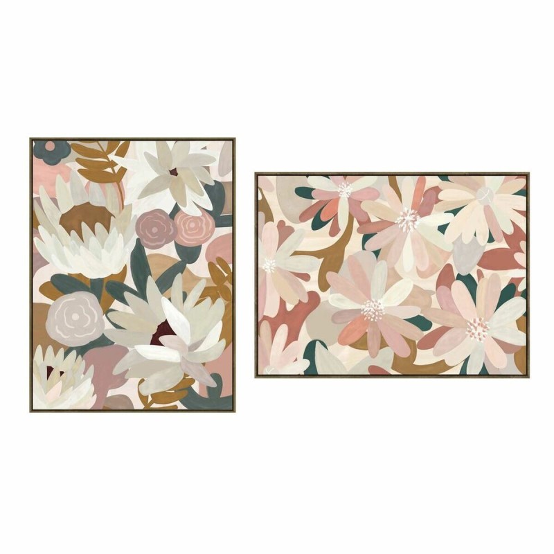 Cadre DKD Home Decor Fleurs (90 x 4 x 120 cm) (2 Unités) - Acheter à 144,02 € seulement chez Collector's Boutique