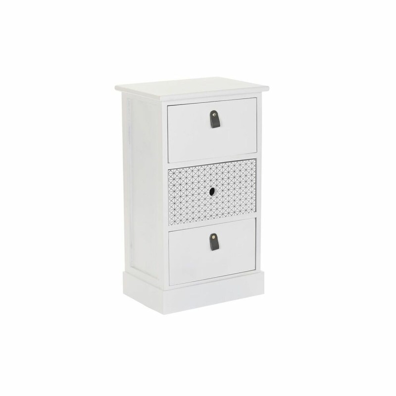 Caisson à Tiroirs DKD Home Decor Gris Blanc Bois de paulownia (36 x 25 x 62 cm) - Acheter à 71,30 € seulement chez Collector's B