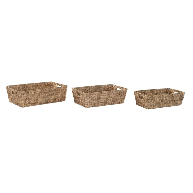 Set de basket DKD Home Decor Fibre (61 x 40 x 18 cm) - Acheter à 69,95 € seulement chez Collector's Boutique