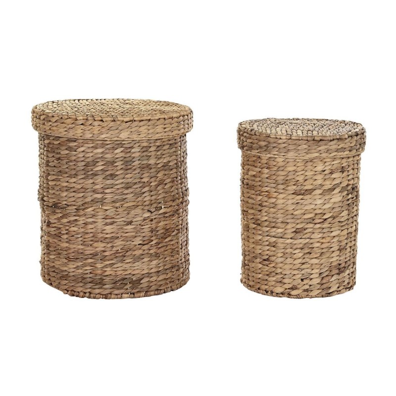 Set de basket DKD Home Decor Fibre (43 x 43 x 48 cm) - Acheter à 90,30 € seulement chez Collector's Boutique