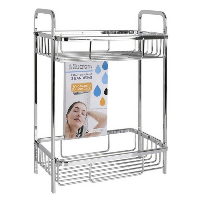 Etagère de salle de bains Confortime Aluminium (29 x 18 x 40 cm) - Acheter à 23,58 € seulement chez Collector's Boutique