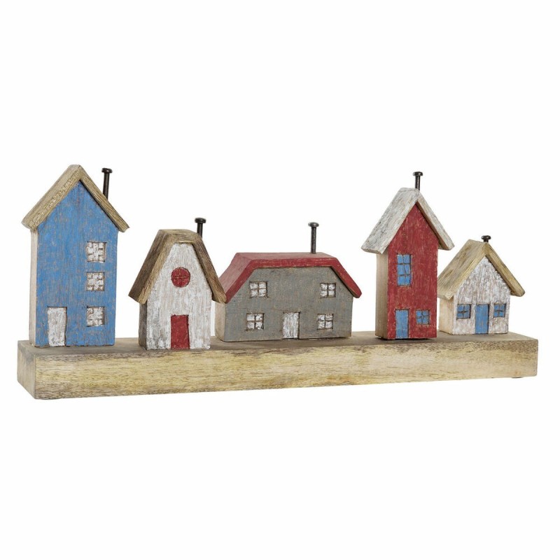 Figurine Décorative DKD Home Decor Multicouleur Fer Maisons (60 x 10 x 24 cm) - Acheter à 43,09 € seulement chez Collector's Bou