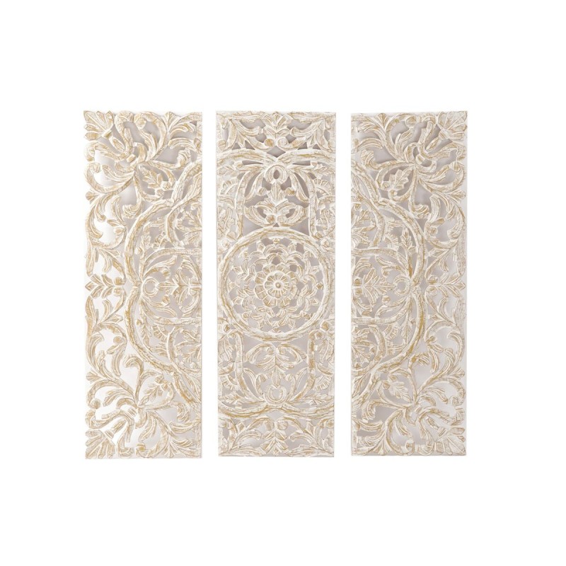 Décoration murale DKD Home Decor Blanc Bois MDF (30 x 2 x 89 cm) - Acheter à 60,41 € seulement chez Collector's Boutique