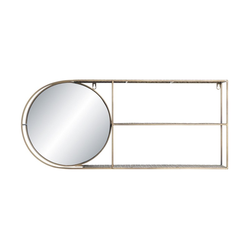 Miroir mural DKD Home Decor Miroir Doré Métal Moderne (80 x 13 x 35 cm) - Acheter à 65,03 € seulement chez Collector's Boutique