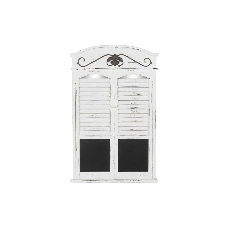 Miroir mural DKD Home Decor Miroir Noir Bois Fenêtres Blanc (60 x 7 x 94 cm) - Acheter à 73,20 € seulement chez Collector's Bout