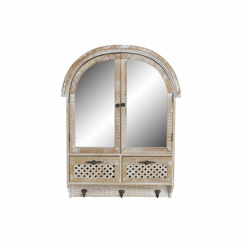 Miroir mural DKD Home Decor Miroir Bois Marron (55,5 x 15 x 71 cm) - Acheter à 70,88 € seulement chez Collector's Boutique