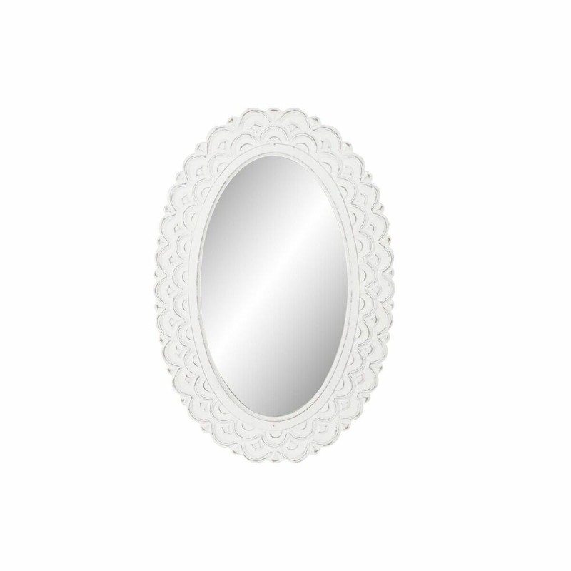 Miroir mural DKD Home Decor Verre Blanc Bois MDF Décapé (58 x 2,5 x 86 cm) - Acheter à 81,35 € seulement chez Collector's Boutiq