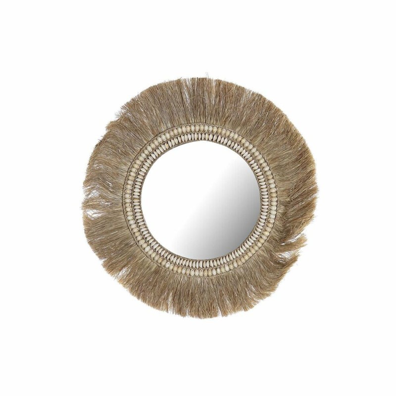 Miroir mural DKD Home Decor Verre Naturel Jute (60 x 2 x 60 cm) - Acheter à 93,90 € seulement chez Collector's Boutique