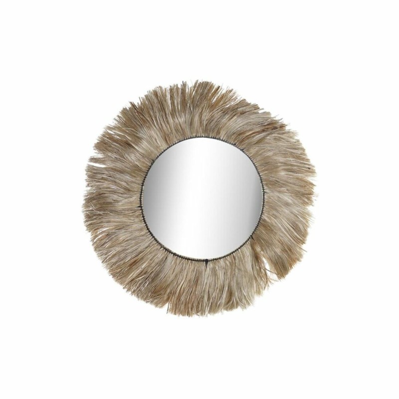 Miroir mural DKD Home Decor Verre Naturel Jute (64 x 3 x 64 cm) - Acheter à 67,68 € seulement chez Collector's Boutique