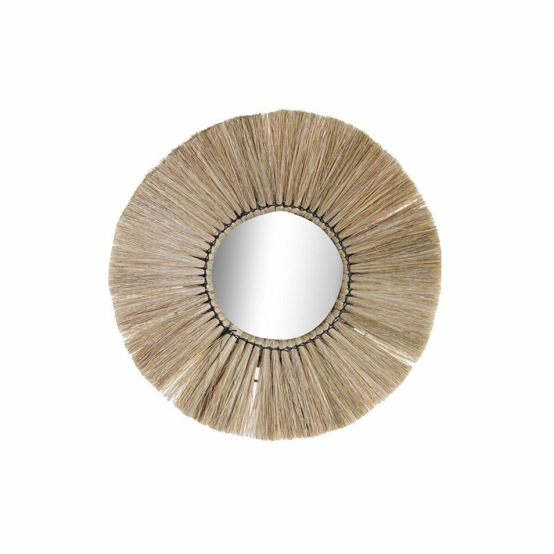 Miroir mural DKD Home Decor Verre Naturel Jute (45 x 3 x 45 cm) - Acheter à 54,40 € seulement chez Collector's Boutique