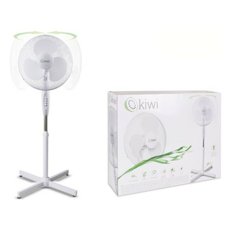 Ventilateur sur Pied Kiwi Blanc 45 W (Ø 40 cm) - Acheter à 31,79 € seulement chez Collector's Boutique