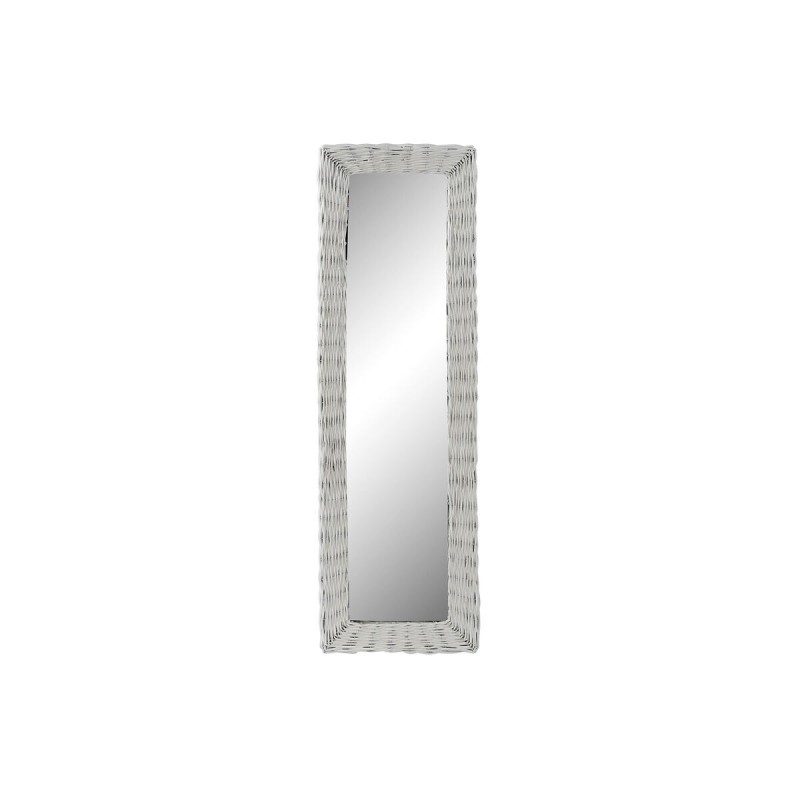 Miroir mural DKD Home Decor Verre MDF Blanc osier Cottage (43 x 133 x 4 cm) (43 x 4 x 132,5 cm) - Acheter à 62,35 € seulement ch