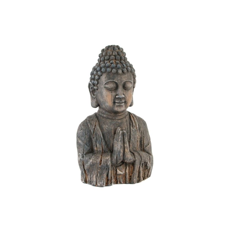 Figurine Décorative DKD Home Decor Fibre de Verre Gris Buda Pierre verre (28 x 20 x 50 cm) - Acheter à 45,67 € seulement chez Co