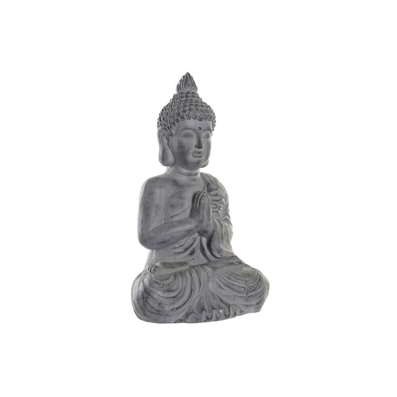 Figure décorative de jardin DKD Home Decor Gris Buda Résine Magnésium (38,8 x 26,8 x 62,3 cm) - Acheter à 42,12 € seulement chez