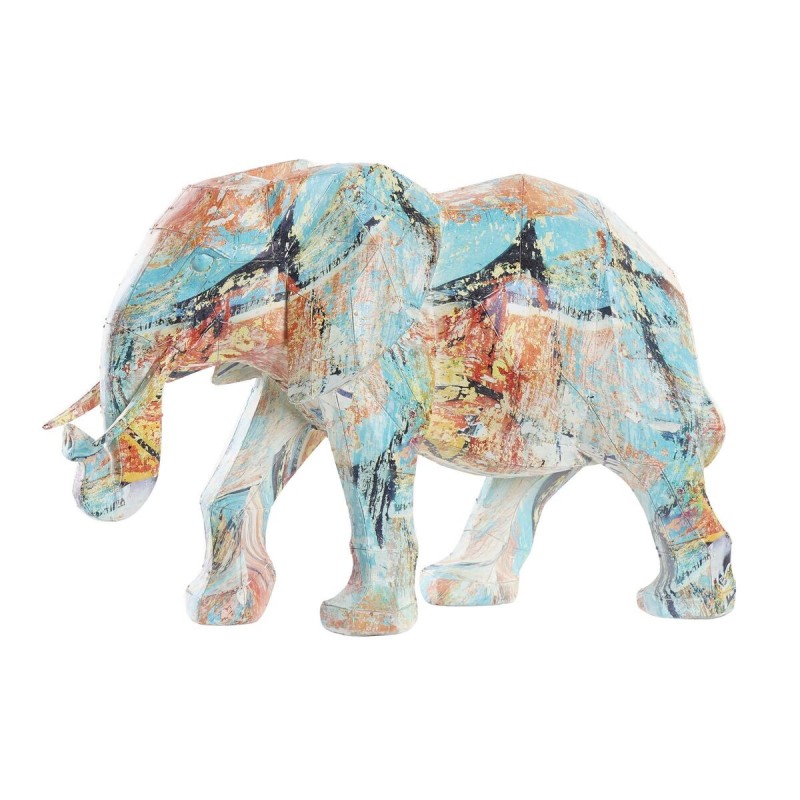 Figurine Décorative DKD Home Decor Eléphant Résine Multicouleur (37,5 x 17,5 x 26 cm) - Acheter à 51,95 € seulement chez Collect