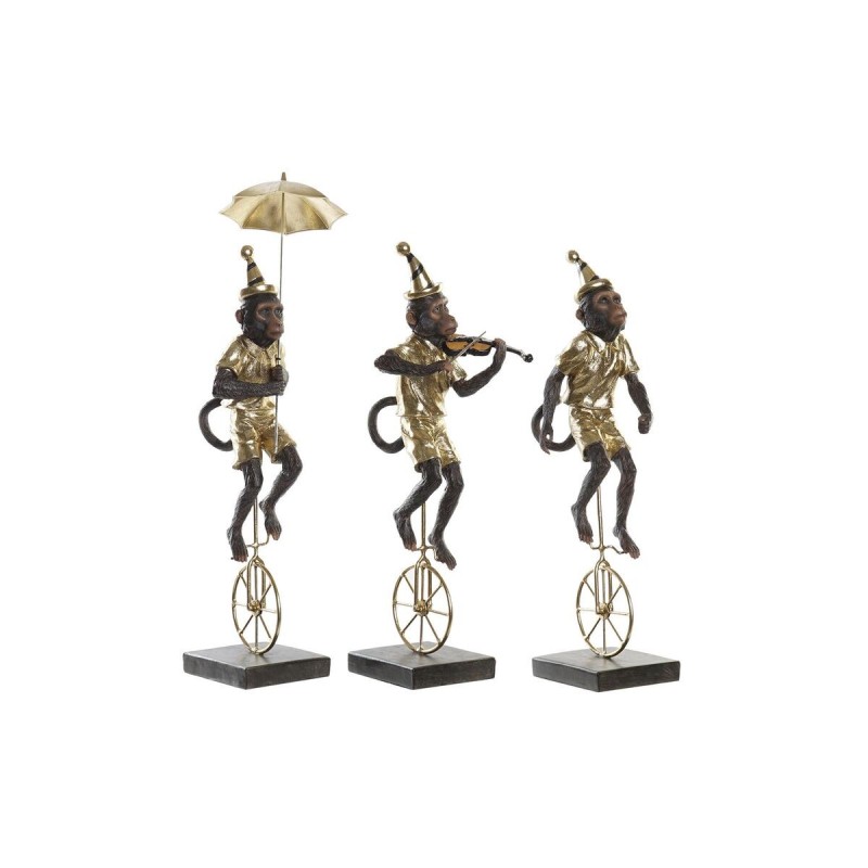 Figurine Décorative DKD Home Decor Doré Métal Résine (17,5 x 14 x 46 cm) (3 Unités) - Acheter à 100,30 € seulement chez Collecto