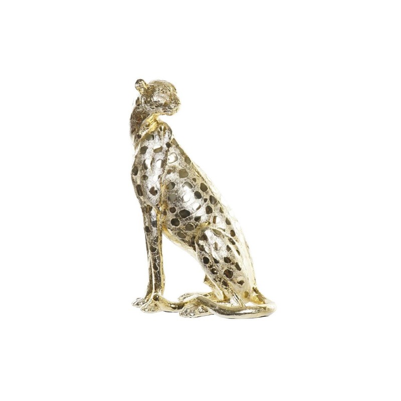 Figurine Décorative DKD Home Decor Doré Léopard Résine (28,5 x 18 x 42,5 cm) - Acheter à 55,42 € seulement chez Collector's Bout