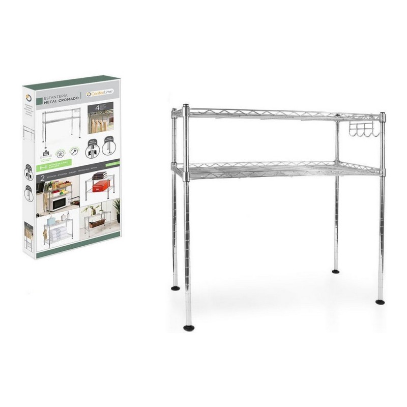 Étagère Confortime Confort Chrome 2 niveaux (60 x 60 x 30 cm) - Acheter à 15,32 € seulement chez Collector's Boutique