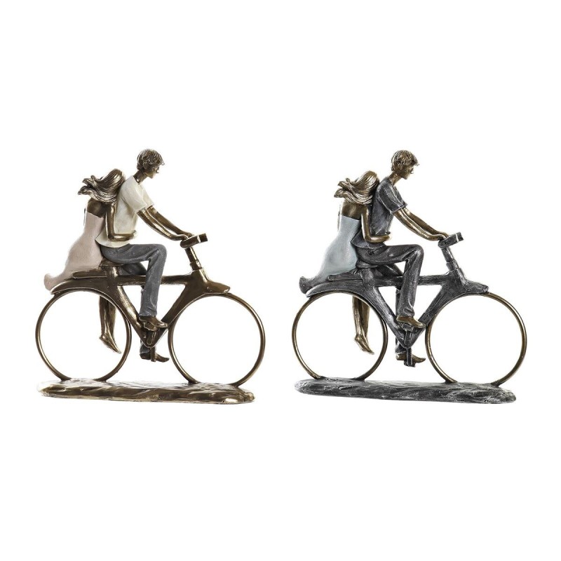 Figurine Décorative DKD Home Decor Doré Cuivre Résine Moderne Couple (24 x 8 x 25 cm) (2 Unités) - Acheter à 48,46 € seulement c